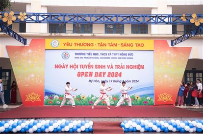 Quốc Tế Việt tham gia “Ngày hội tuyển sinh và trải nghiệm - Open day 2024” tại trường Tiểu học, THCS và THPT Hồng Đức